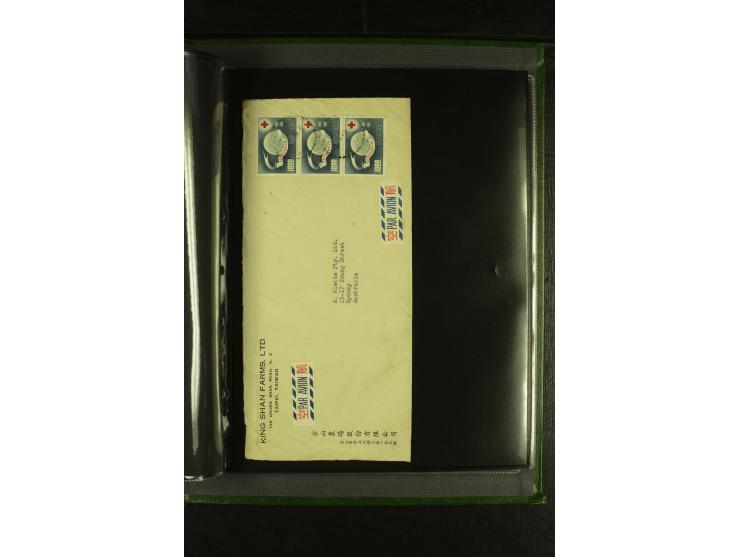 1950/77 (ca.), Partie Briefe und Karten, dabei Reco, Luftpost etc.