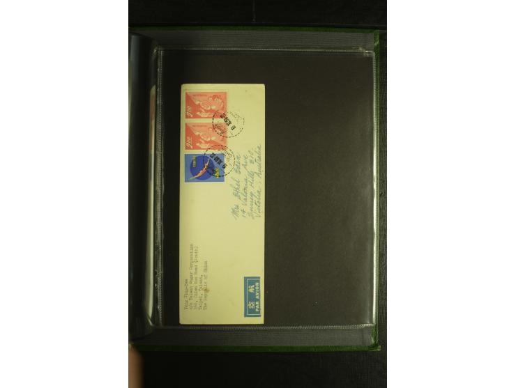1950/77 (ca.), Partie Briefe und Karten, dabei Reco, Luftpost etc.