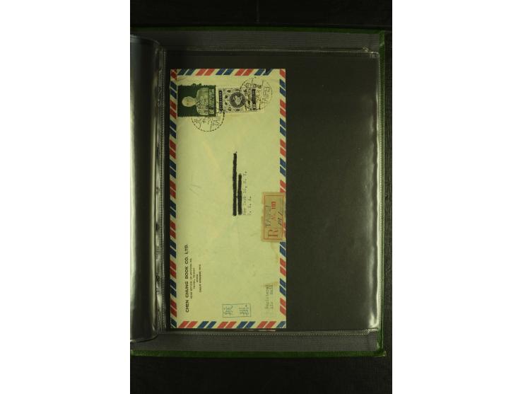 1950/77 (ca.), Partie Briefe und Karten, dabei Reco, Luftpost etc.