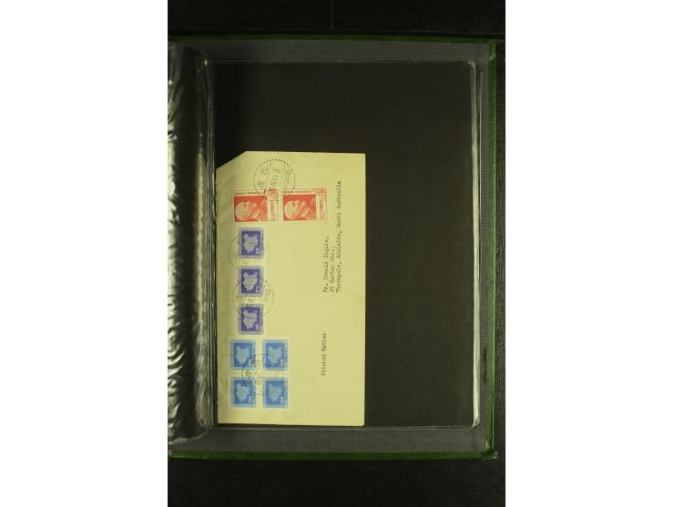 1950/77 (ca.), Partie Briefe und Karten, dabei Reco, Luftpost etc.
