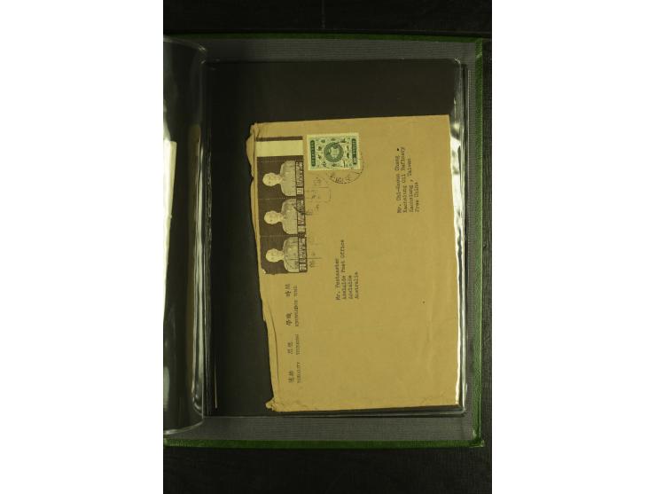 1950/77 (ca.), Partie Briefe und Karten, dabei Reco, Luftpost etc.