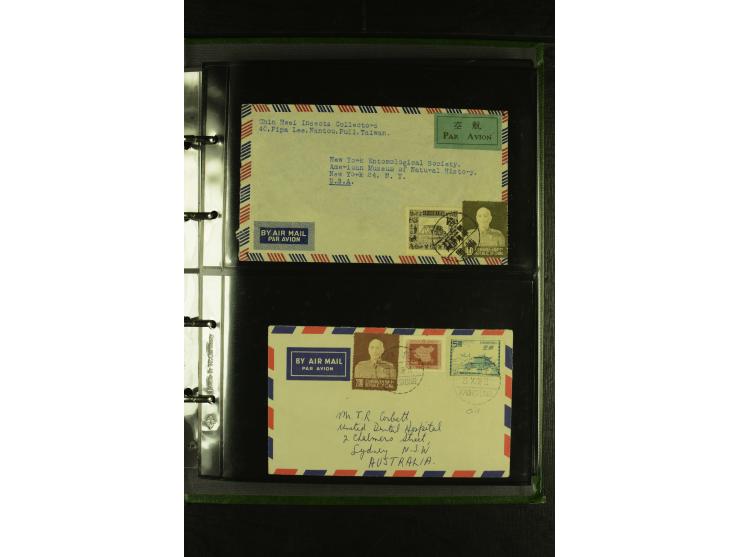 1950/77 (ca.), Partie Briefe und Karten, dabei Reco, Luftpost etc.