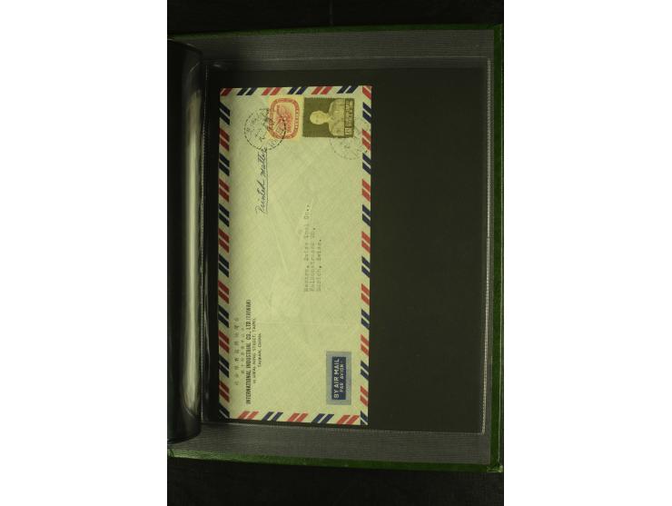1950/77 (ca.), Partie Briefe und Karten, dabei Reco, Luftpost etc.