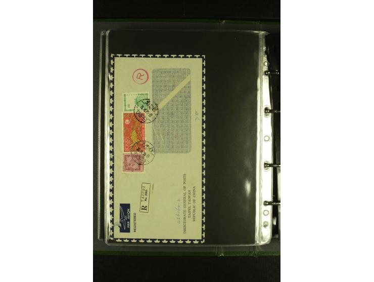 1950/77 (ca.), Partie Briefe und Karten, dabei Reco, Luftpost etc.