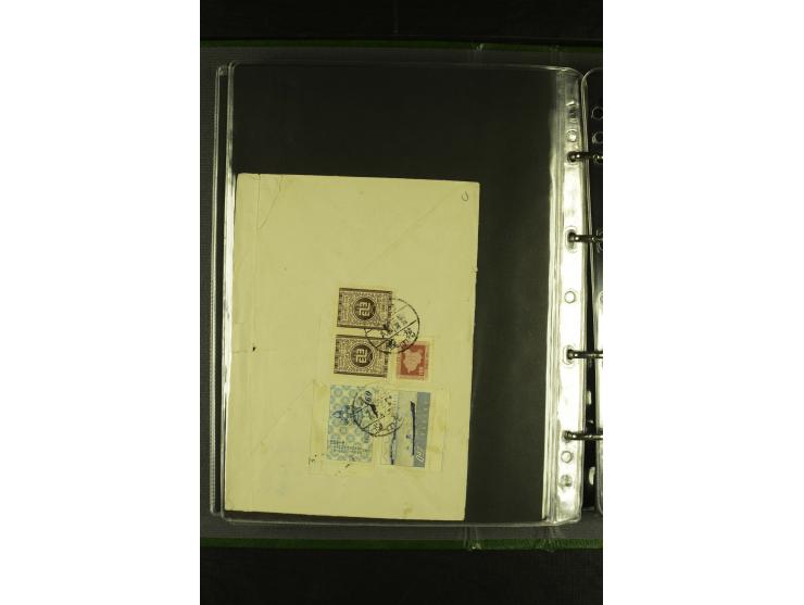 1950/77 (ca.), Partie Briefe und Karten, dabei Reco, Luftpost etc.