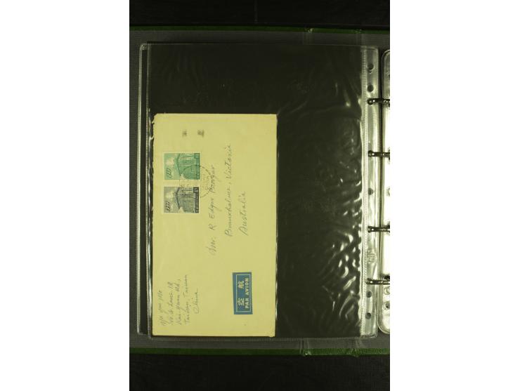 1950/77 (ca.), Partie Briefe und Karten, dabei Reco, Luftpost etc.