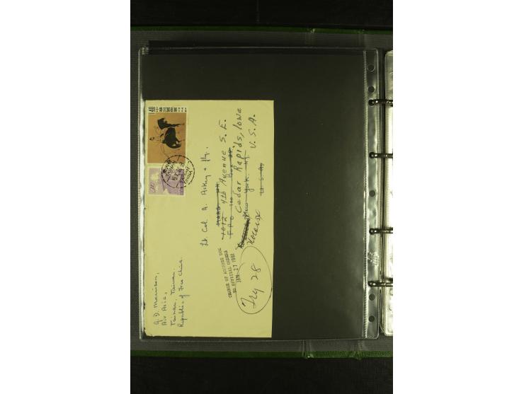 1950/77 (ca.), Partie Briefe und Karten, dabei Reco, Luftpost etc.