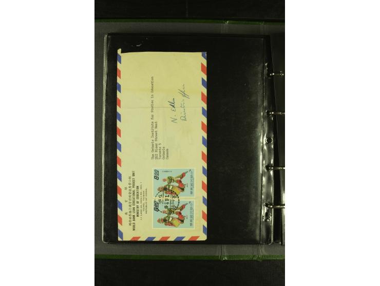 1950/77 (ca.), Partie Briefe und Karten, dabei Reco, Luftpost etc.