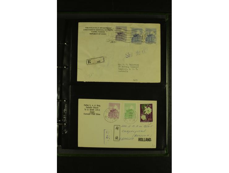 1950/77 (ca.), Partie Briefe und Karten, dabei Reco, Luftpost etc.