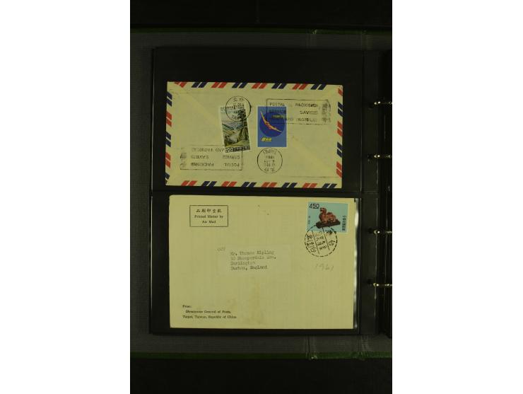 1950/77 (ca.), Partie Briefe und Karten, dabei Reco, Luftpost etc.