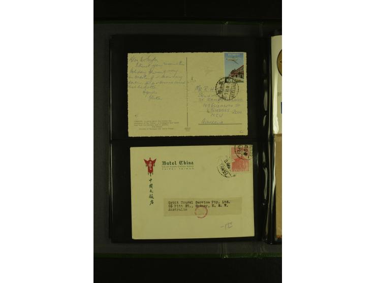 1950/77 (ca.), Partie Briefe und Karten, dabei Reco, Luftpost etc.