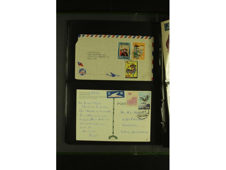 1950/77 (ca.), Partie Briefe und Karten, dabei Reco, Luftpost etc.