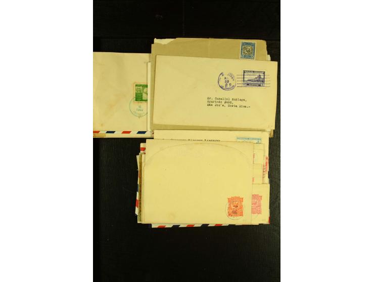 1892/1947, ca. 90 Bedarfsbriefe, ganz überwiegend Kleinformate, dabei Luftpost und Zensuren, R-Briefe etc.