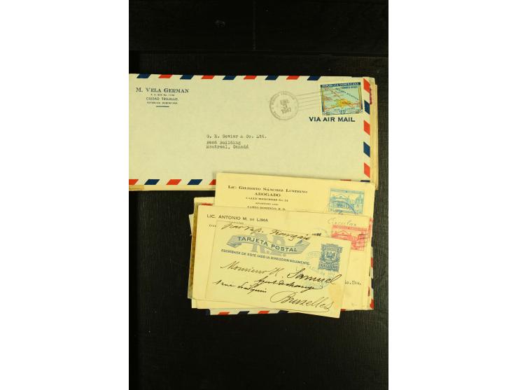 1892/1947, ca. 90 Bedarfsbriefe, ganz überwiegend Kleinformate, dabei Luftpost und Zensuren, R-Briefe etc.