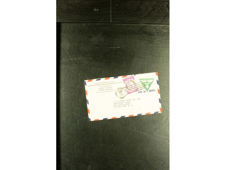 1892/1947, ca. 90 Bedarfsbriefe, ganz überwiegend Kleinformate, dabei Luftpost und Zensuren, R-Briefe etc.