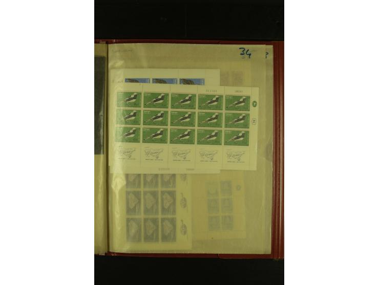 1948/78, postfrischer Posten, meist in Einheiten und Bogenteilen