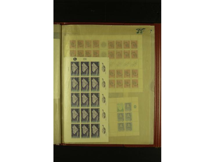 1948/78, postfrischer Posten, meist in Einheiten und Bogenteilen