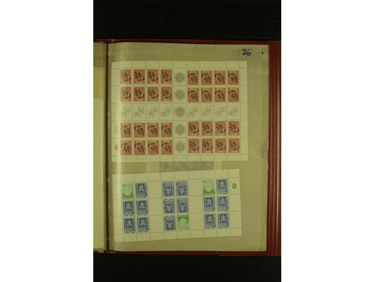 1948/78, postfrischer Posten, meist in Einheiten und Bogenteilen