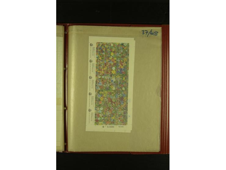 1948/78, postfrischer Posten, meist in Einheiten und Bogenteilen
