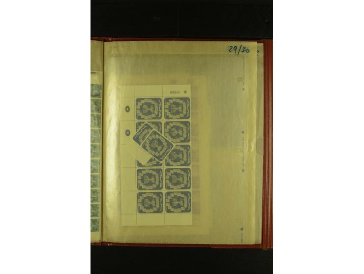 1948/78, postfrischer Posten, meist in Einheiten und Bogenteilen