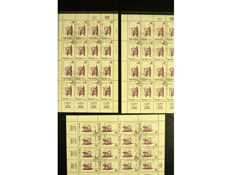 1963, Halbanon-Kleinbogen, 8 Stück postfrisch, 4 Stück mit Sonderstempel (Mi.-Nr. 286KLB; Mi. 1.440,-)