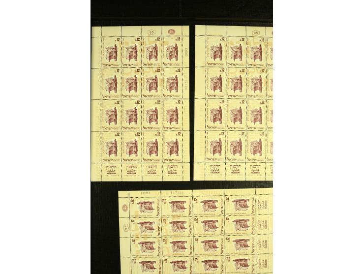 1963, Halbanon-Kleinbogen, 8 Stück postfrisch, 4 Stück mit Sonderstempel (Mi.-Nr. 286KLB; Mi. 1.440,-)