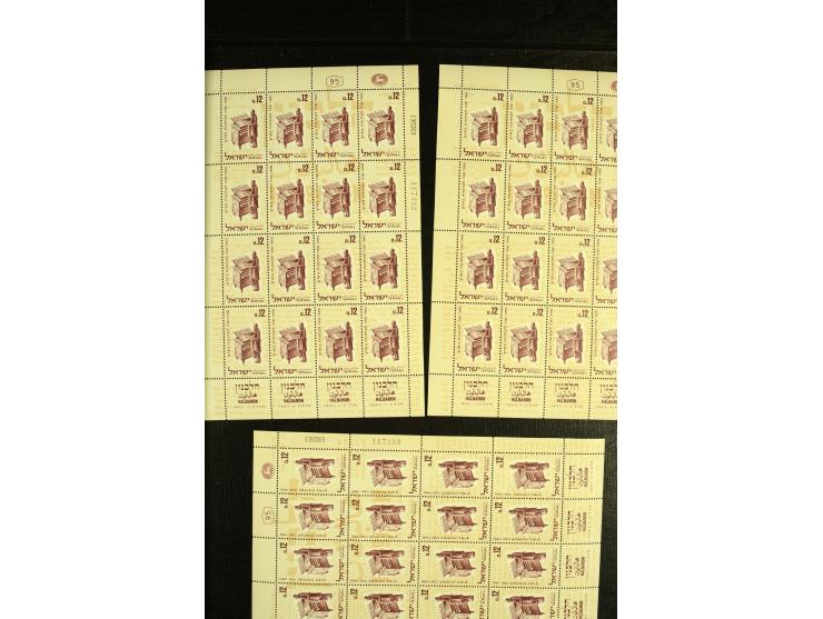 1963, Halbanon-Kleinbogen, 8 Stück postfrisch, 4 Stück mit Sonderstempel (Mi.-Nr. 286KLB; Mi. 1.440,-)