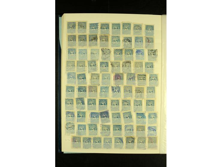 1908/16, Lit. Nacional, interessante ungebraucht/postfrische und getsempelte Partie von insgesamt über 2500 Stück, meist gute