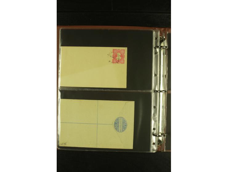 1891/1955, kleine Partie Briefe, Karten und meist Ganzsachen