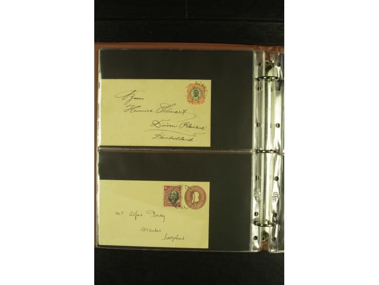 1891/1955, kleine Partie Briefe, Karten und meist Ganzsachen