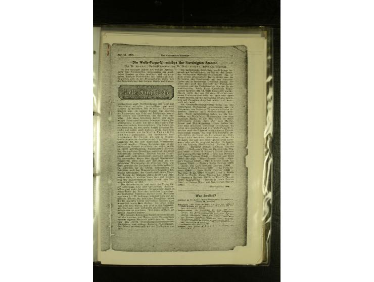 1852/1906, kleiner Posten mit ca. Belegen, Schwerpunkt bei den Ganzsachen mit u.a. einigen Well & Fargo-Umschlägen (inkl. Mex