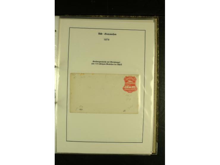 1852/1906, kleiner Posten mit ca. Belegen, Schwerpunkt bei den Ganzsachen mit u.a. einigen Well & Fargo-Umschlägen (inkl. Mex