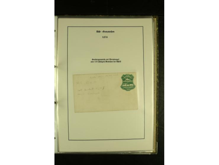 1852/1906, kleiner Posten mit ca. Belegen, Schwerpunkt bei den Ganzsachen mit u.a. einigen Well & Fargo-Umschlägen (inkl. Mex