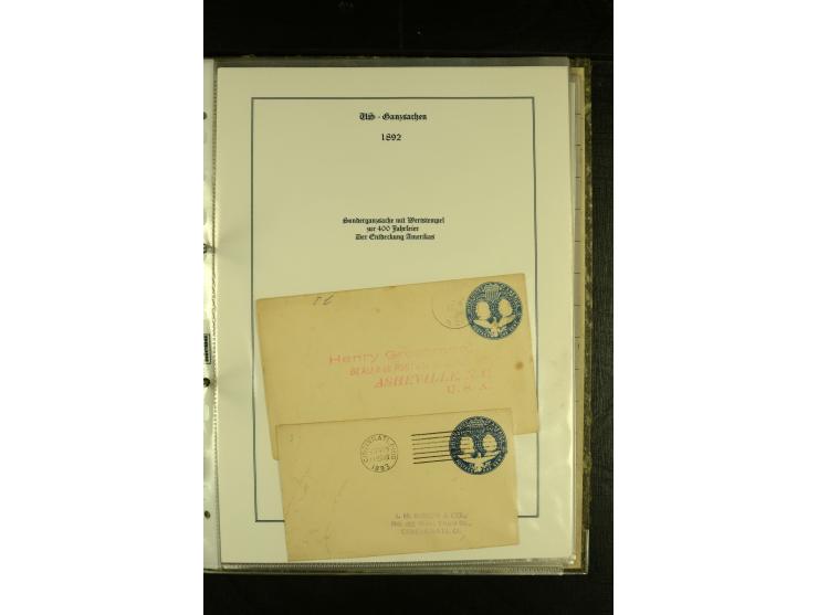 1852/1906, kleiner Posten mit ca. Belegen, Schwerpunkt bei den Ganzsachen mit u.a. einigen Well & Fargo-Umschlägen (inkl. Mex