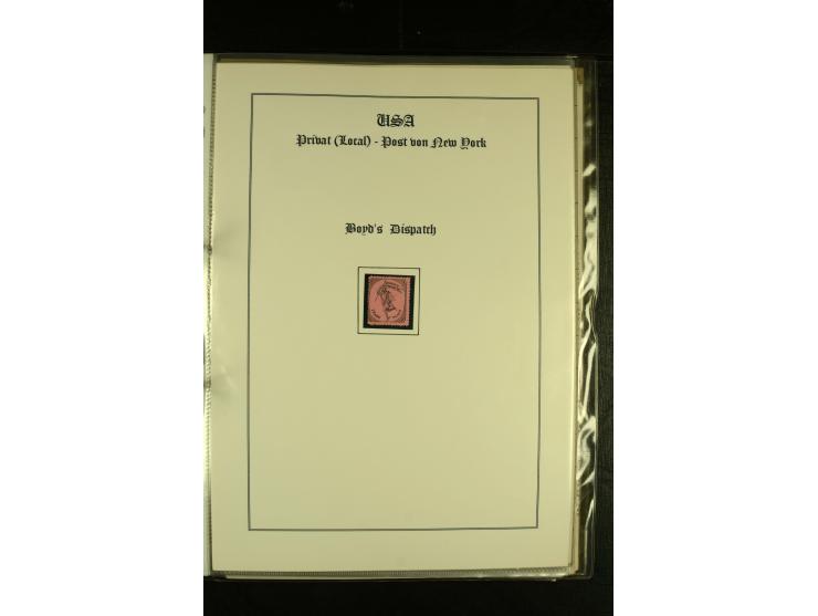 1852/1906, kleiner Posten mit ca. Belegen, Schwerpunkt bei den Ganzsachen mit u.a. einigen Well & Fargo-Umschlägen (inkl. Mex
