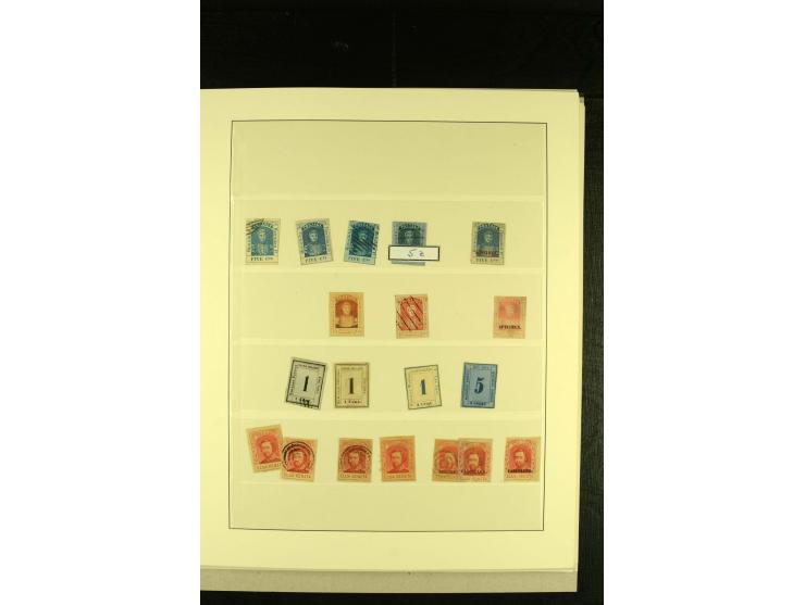  1853/94, ungebrauchte und gestempelte Sammlung, dabei bessere Werte wie Mi.-Nr. 5 gestempelt, Mi.-Nr. 9 und 11 ungebraucht o