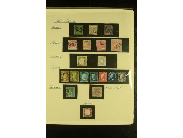 1852/1966 (ca.), ungebrauchte und gestempelte Partie mit einigen Briefen und Karten