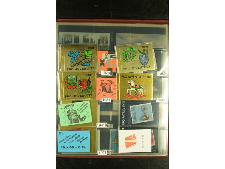 1979/2005, postfrische Partie Markenheftchen von Skandinavien, Bund und Schweiz
