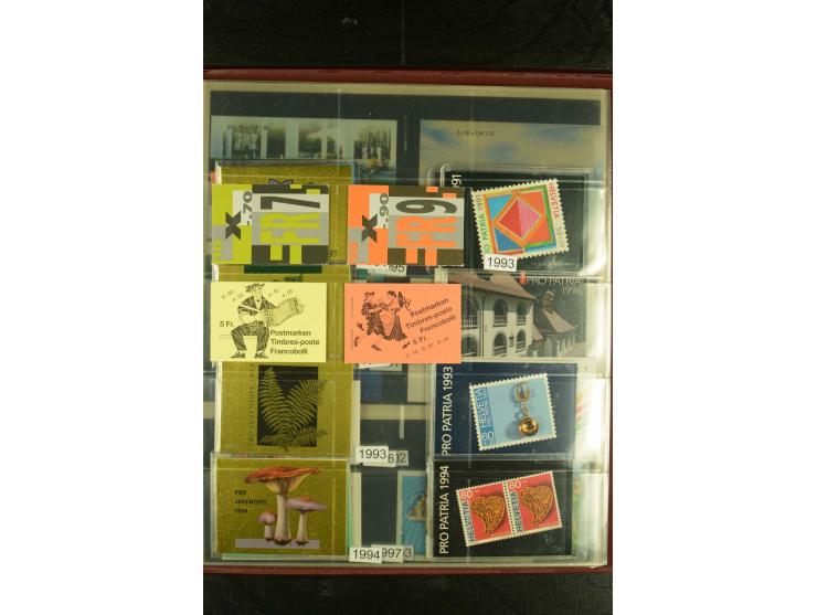 1979/2005, postfrische Partie Markenheftchen von Skandinavien, Bund und Schweiz