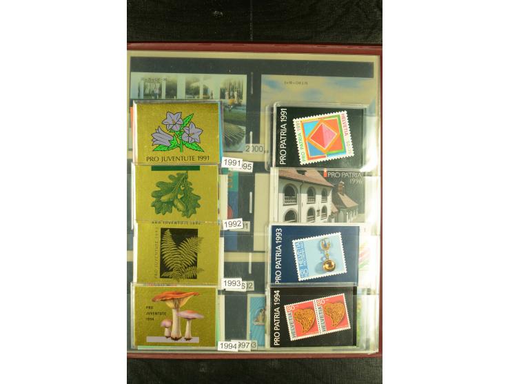 1979/2005, postfrische Partie Markenheftchen von Skandinavien, Bund und Schweiz