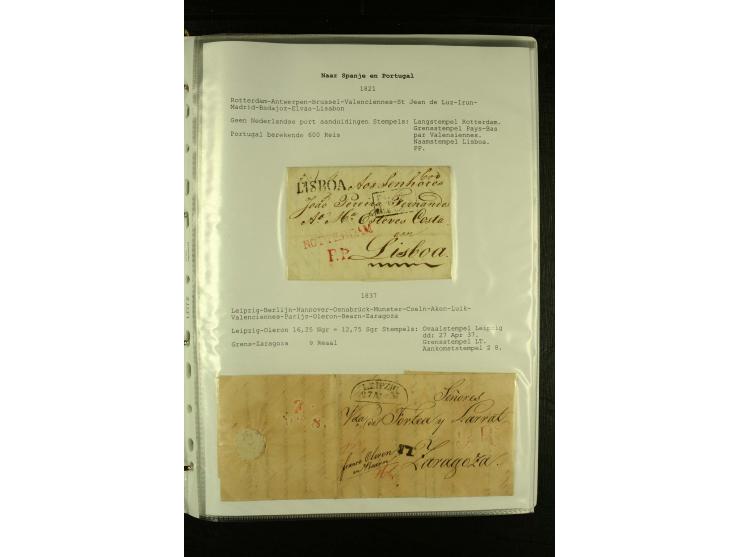 1587/1860, umfangreiche Sammlung Transitpost mit ca. 245 Briefen, Schwerpunkt bei der Post aus Belgien, Holland, Russland und