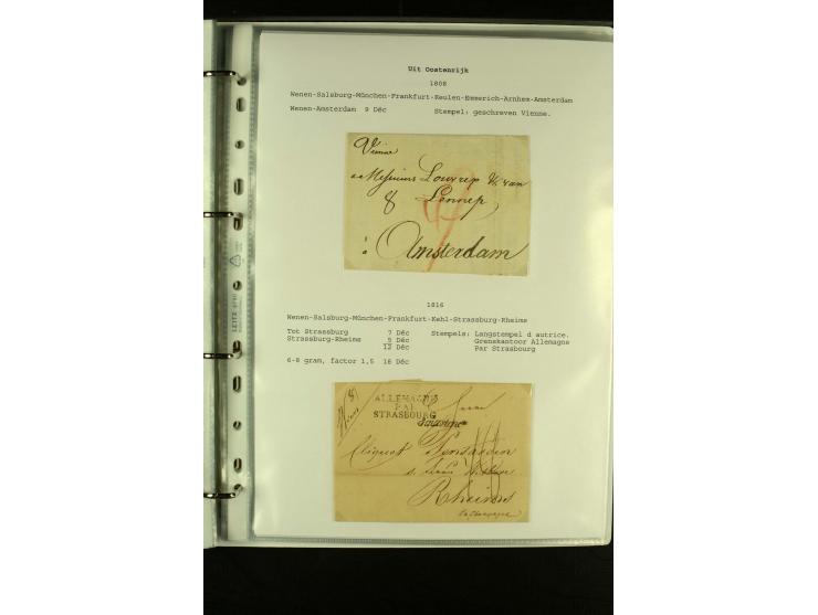 1587/1860, umfangreiche Sammlung Transitpost mit ca. 245 Briefen, Schwerpunkt bei der Post aus Belgien, Holland, Russland und