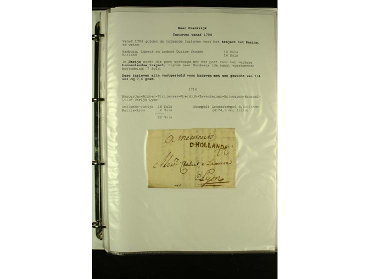 1587/1860, umfangreiche Sammlung Transitpost mit ca. 245 Briefen, Schwerpunkt bei der Post aus Belgien, Holland, Russland und
