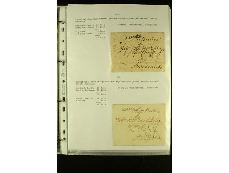 1587/1860, umfangreiche Sammlung Transitpost mit ca. 245 Briefen, Schwerpunkt bei der Post aus Belgien, Holland, Russland und