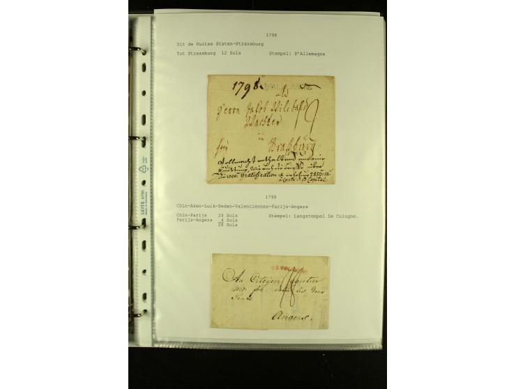 1587/1860, umfangreiche Sammlung Transitpost mit ca. 245 Briefen, Schwerpunkt bei der Post aus Belgien, Holland, Russland und