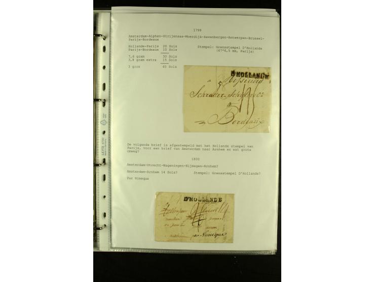 1587/1860, umfangreiche Sammlung Transitpost mit ca. 245 Briefen, Schwerpunkt bei der Post aus Belgien, Holland, Russland und