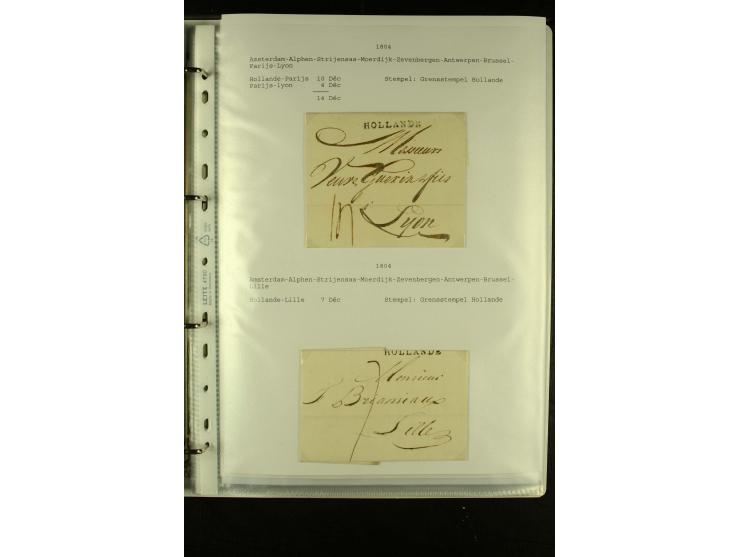 1587/1860, umfangreiche Sammlung Transitpost mit ca. 245 Briefen, Schwerpunkt bei der Post aus Belgien, Holland, Russland und