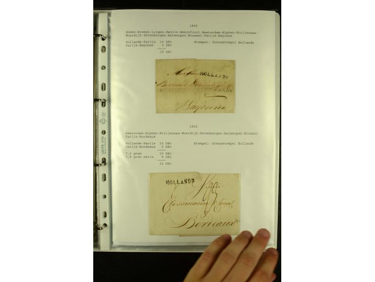 1587/1860, umfangreiche Sammlung Transitpost mit ca. 245 Briefen, Schwerpunkt bei der Post aus Belgien, Holland, Russland und