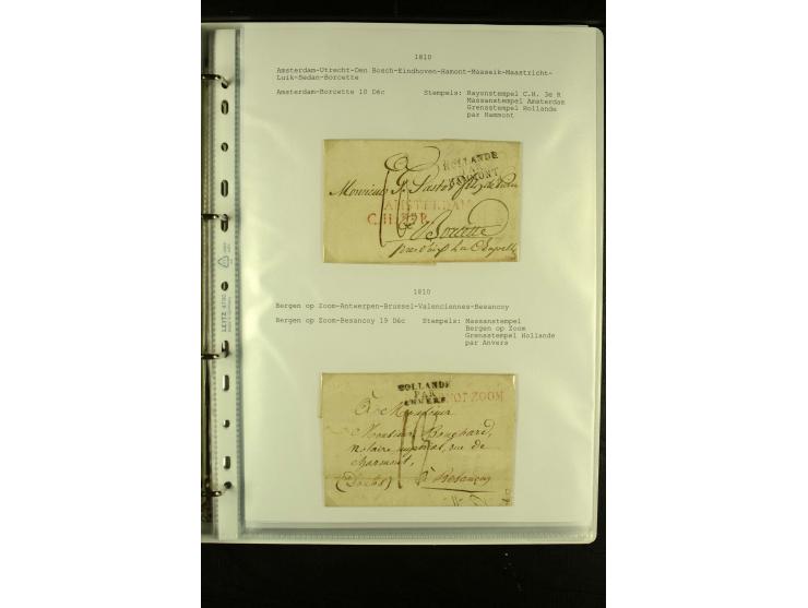 1587/1860, umfangreiche Sammlung Transitpost mit ca. 245 Briefen, Schwerpunkt bei der Post aus Belgien, Holland, Russland und