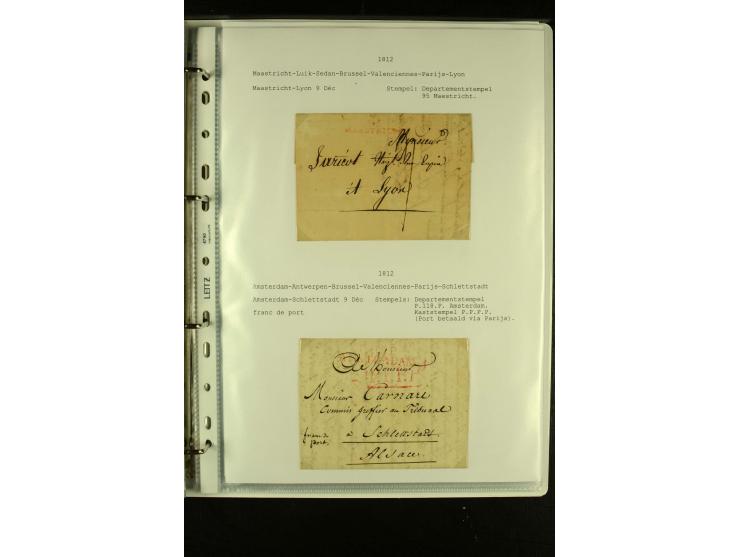 1587/1860, umfangreiche Sammlung Transitpost mit ca. 245 Briefen, Schwerpunkt bei der Post aus Belgien, Holland, Russland und